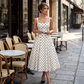 Women's Vintage Polka Dot A-Line Dress