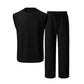 🎉Limited Sale🎉Men's Ribbed Sleeveless Tank Top & Pants 2-Piece Set