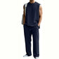 🎉Limited Sale🎉Men's Ribbed Sleeveless Tank Top & Pants 2-Piece Set