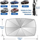 🔥Car Windshield Sun Shade Umbrella - Foldable Car Umbrella Sunshade Cover UV Block Car Front Window (Heat Insulation Protection) for Auto Windshield Covers Most Cars