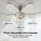 🌸Summer Special Limited Time Discount💐 Crystal-Effect LED 5-Blade LED Fan Light