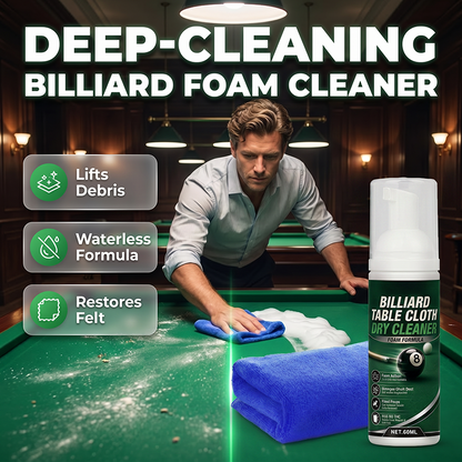⏳LIMITED TIME 50% OFF🔥 Billiard Table Cloth Dry Cleaner Foam Formula
