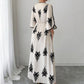 👗 LIMITED-TIME 55% OFF! 💥 Women's Elegant V-Neck Print Maxi Dress – Flutter Sleeves, Ethnic Print, Side Slits ✨