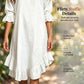 🎉NEW ARRIVAL LIMITED TIME OFFER 💞Women's Ruffle Hem V Neck Woven Dress