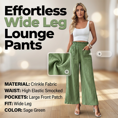 👖 50% OFF! 🌸 Women’s Plain Wide-Leg Casual Trousers– Lightweight, airy and endlessly wearable☀️