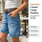 🌸Summer Special Limited Time Discount💐 Stretchy Mid-Rise Bermuda Shorts – Cargo Pockets & All-Day Comfort
