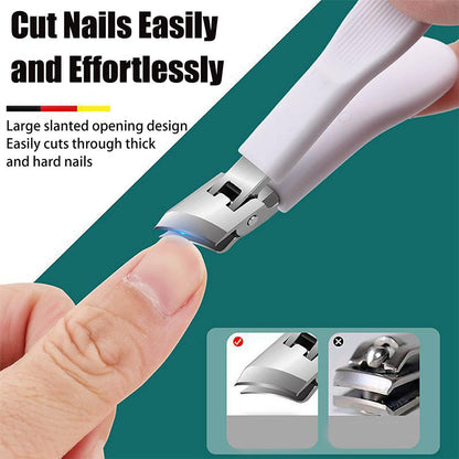 🔥Wide Jaw Opening Anti-Splash Slanted Nail Clipper