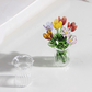 🌷 Glass flower vase set – vibrant, compact, maintenance-free forever!