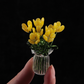 🌷 Glass flower vase set – vibrant, compact, maintenance-free forever!