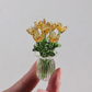🌷 Glass flower vase set – vibrant, compact, maintenance-free forever!