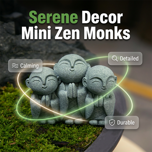 🥳2026 HOT SALE🥳💞50K+ SOLD!⏳✨Mini Zen Serene Monk Figurine