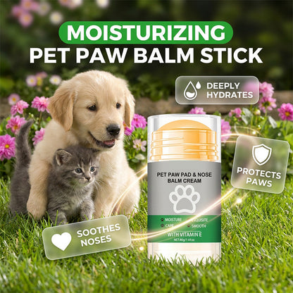🔥BUY 1 GET 1 FREE🐶 Moisturizing Pet Paw Balm Stick – Coconut & Beeswax, Lick-Safe, No-Mess 🐾