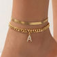 🥳2026 HOT SALE🥳💞50K+ SOLD!⏳✨Initial Letter Design Anklet Set for Women