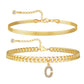 🥳2026 HOT SALE🥳💞50K+ SOLD!⏳✨Initial Letter Design Anklet Set for Women