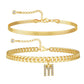 🥳2026 HOT SALE🥳💞50K+ SOLD!⏳✨Initial Letter Design Anklet Set for Women