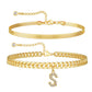 🥳2026 HOT SALE🥳💞50K+ SOLD!⏳✨Initial Letter Design Anklet Set for Women