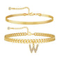🥳2026 HOT SALE🥳💞50K+ SOLD!⏳✨Initial Letter Design Anklet Set for Women