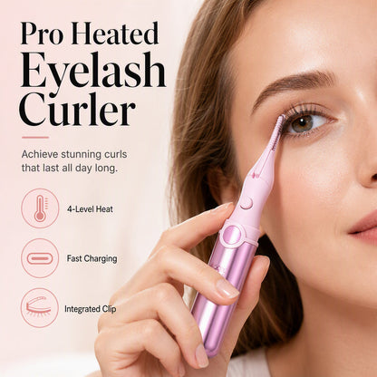 💖✨ LIMITED-TIME 53% OFF! Rechargeable Heated Eyelash Curler – 4 Heat Settings, Integrated Lash Clip & Type-C Charging 🎀