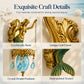 🧜‍♀️ Vintage Mermaid Wall Sconce – Art Deco Style Brass Wall Light with Glass Shade, Sculptural Coastal Decor ✨🛋️