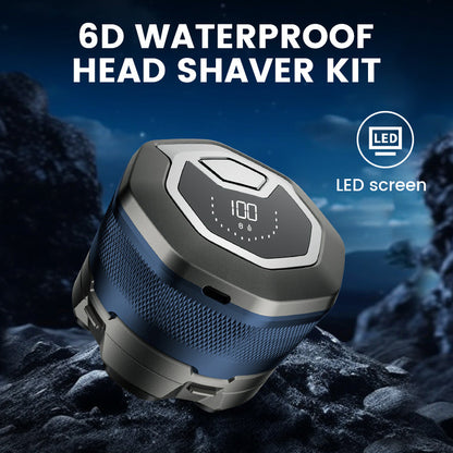 🔥HOT SALE 50%OFF🔥6D Waterproof Head Shaver Kit for Bald Men