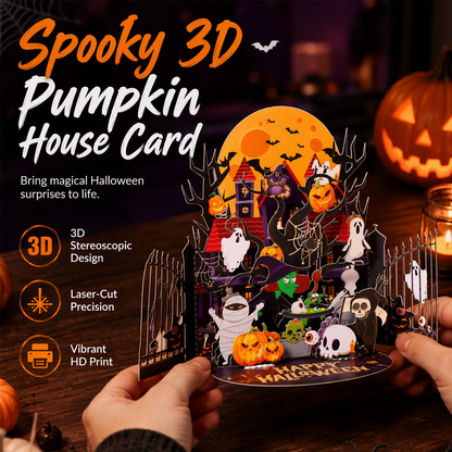 🎃Halloween Limited Offer🥳💞50K+ SOLD!⏳✨Spooky Halloween Pop Up Card