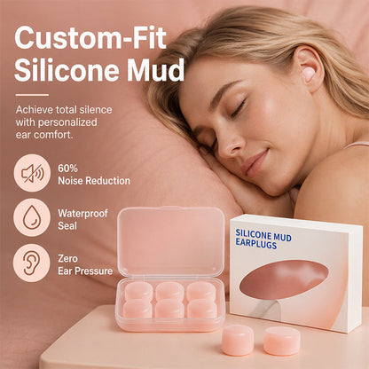 🥳2026 HOT SALE🥳💞50K+ SOLD!⏳✨Moldable Silicone Mud Earplugs