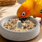 🔥2-in-1 Volcanic Rock Bird Food Bowl & Beak Grinder