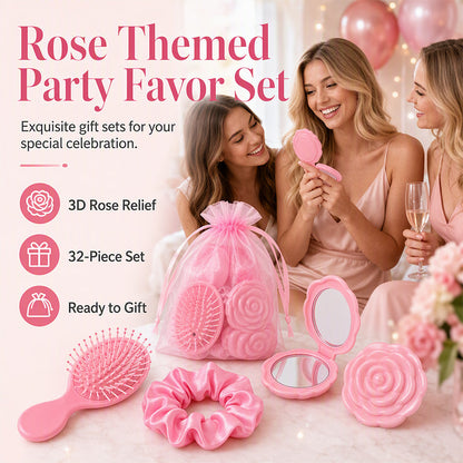 32pcs Pink Princess Party Favors Set