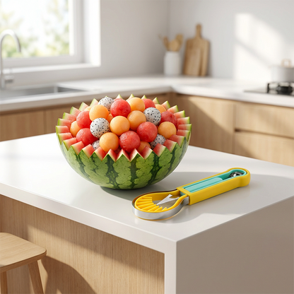 📢📢50% OFF !! ⏰Multi-Functional Fruit Melon Baller Scoop Set