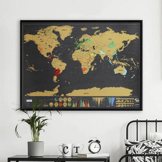 🥳 HOT SALE🥳💞50K+ SOLD!⏳✨World Map Travel Journal