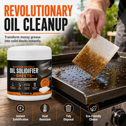 🔥HOT SALE 50%OFF🔥Fry Oil Solidifier for Grill & BBQ Griddle
