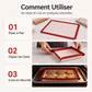 🍪 Silicone Baking Mat Tray – Foldable Non-Stick Baking Sheet