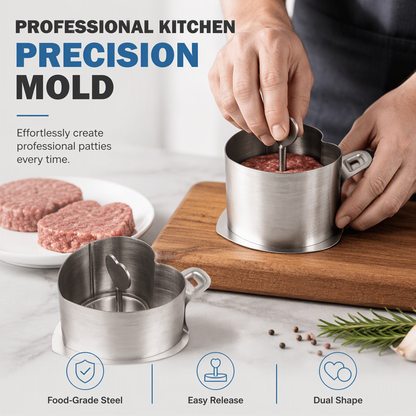 🔥Stainless Steel Burger Press and Mold Set