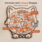 🎁Christmas Sale 50% OFF🎅 135-Piece Morandi-Colored Cat Shaped Wooden Jigsaw Puzzle