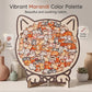🎁Christmas Sale 50% OFF🎅 135-Piece Morandi-Colored Cat Shaped Wooden Jigsaw Puzzle