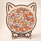 🎁Christmas Sale 50% OFF🎅 135-Piece Morandi-Colored Cat Shaped Wooden Jigsaw Puzzle