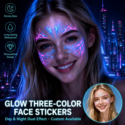 🎃Halloween Luminous Face Tattoo Stickers