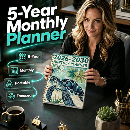 😍Hot Sale 50% OFF!💞50K+ SOLD!⏳✨Spiral 2026-2030 Monthly Planner