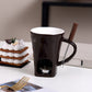 🍫🎄50% OFF NOW! Ceramic Chocolate Fondue Mug – Tealight Melting Cup for Chocolate & Cheese, Portable Dipping Pot for Romantic Date, Family Party & Christmas Gatherin