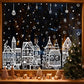 🎁🎄Christmas Sale 50% OFF✨!Christmas Village Window Cling Set