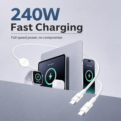 🎉Limited Sale🎉Charge Multi-Devices Instantly! No-Clutter 240W Braided Cable