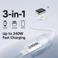 🎉Limited Sale🎉Charge Multi-Devices Instantly! No-Clutter 240W Braided Cable