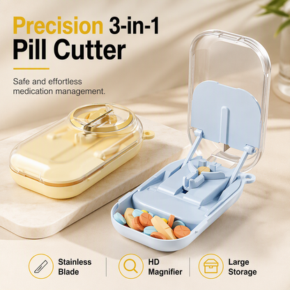 🎉Limited Sale 50% OFF🎉Portable Magnetic Pill Cutter & Splitter