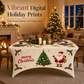🥳2026 HOT SALE🥳Christmas Stretch Fitted Table Cover for Rectangular Tables