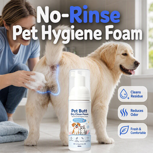 😍Best Sellers 50%OFF👍No-Rinse Pet Butt Dry Clean Foam for Dogs & Cats