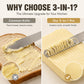 🔥Professional 304 Stainless Steel 3-in-1 Butter Knife and Spreader