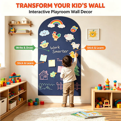 🔥Self-Adhesive Magnetic Whiteboard Sticker for Kids Drawing