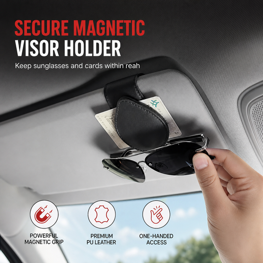 🚗🕶️Universal Portable Car Sunglasses Holder & Ticket Card Clip