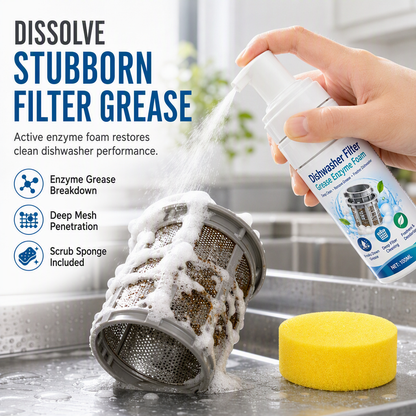 🔥Dishwasher Filter Enzymatic Cleaning Foam