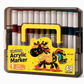 🎨✨ Soft Brush Tip Acrylic Markers – Vibrant Colors for Creative Projects